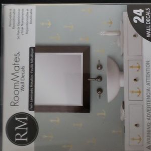 48 wall decals, gold anchors